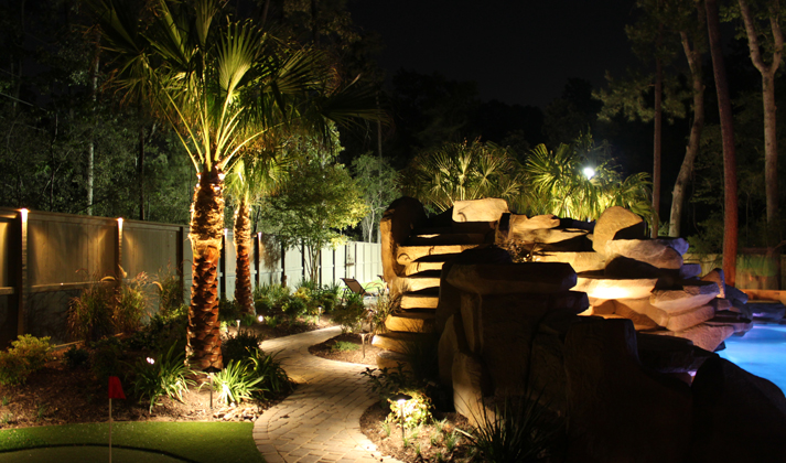 hardscape and outdoor lightning